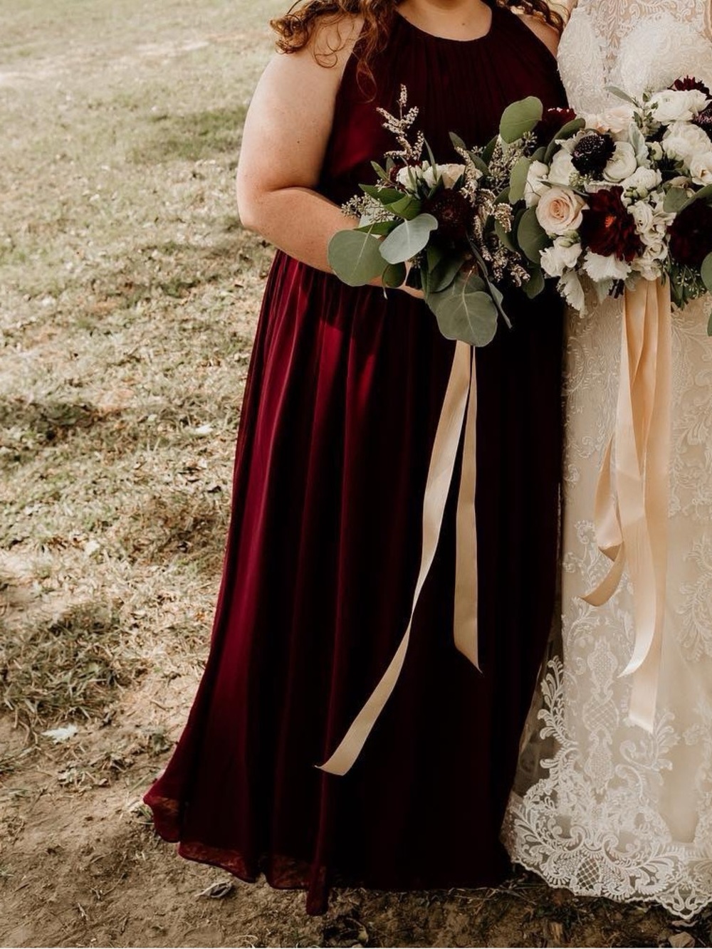 Sleeveless Chiffon Bridesmaid Dress